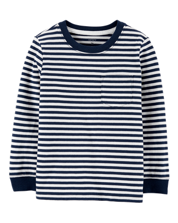 Baby Striped Pocket Jersey Tee, 