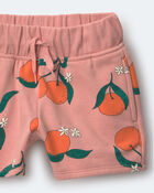 Toddler City Park&trade; Short in Clementine Grove Print - Light Pink, image 6 of 6 slides