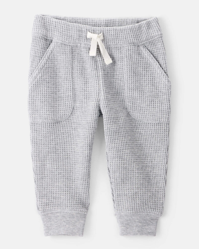 Baby Boy 3-Piece Thermal Bear Little Cardigan Set - Grey/Green, image 2 of 6 slides