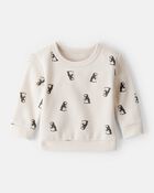 Baby Boy 2-Piece DayDream Fleece Penguin Sweatshirt & Pant Set - Cream, image 2 of 6 slides