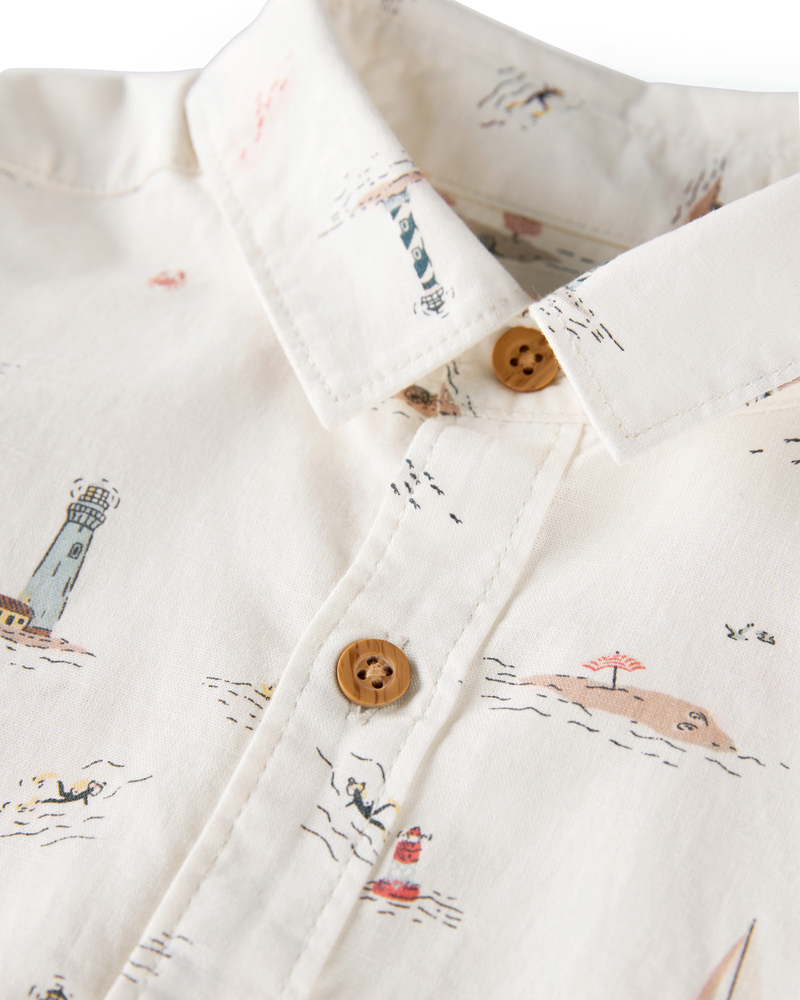 Toddler 2-Piece Set Made with Organic Cotton in Coastal Vacation Print, image 4 of 6 slides