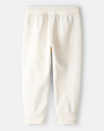 Toddler Girl Drawstring Joggers - Cream, 