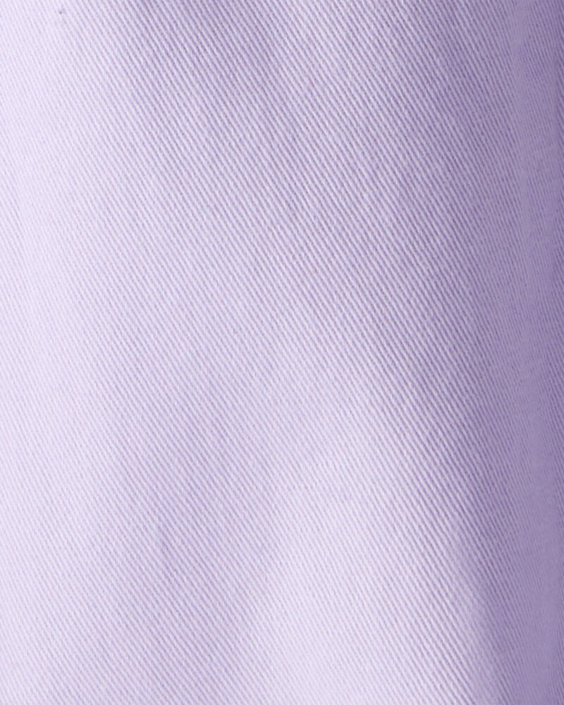 Toddler Girl Cotton Cargo Joggers - Purple, image 6 of 7 slides