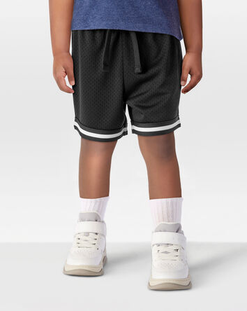 Toddler Fan-Favorite Basketball Mesh Short - Black, 