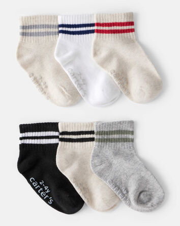 Toddler Boy 6-Pack Ankle Socks, 