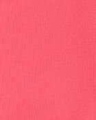 Toddler 2-Piece Ribbed Tank & Floral Pull-On Skort Set - Pink, image 3 of 4 slides