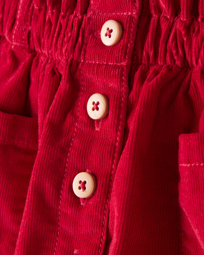 Baby Girl Corduroy Skirt - Red, image 2 of 4 slides