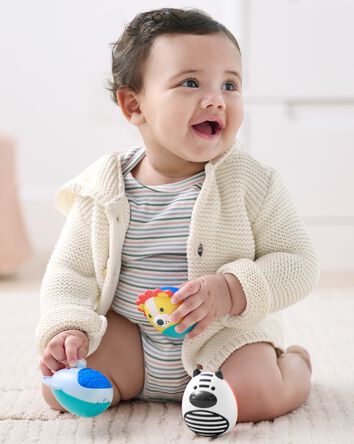 Jungle Beats Baby Egg Shaker Set of 3, 