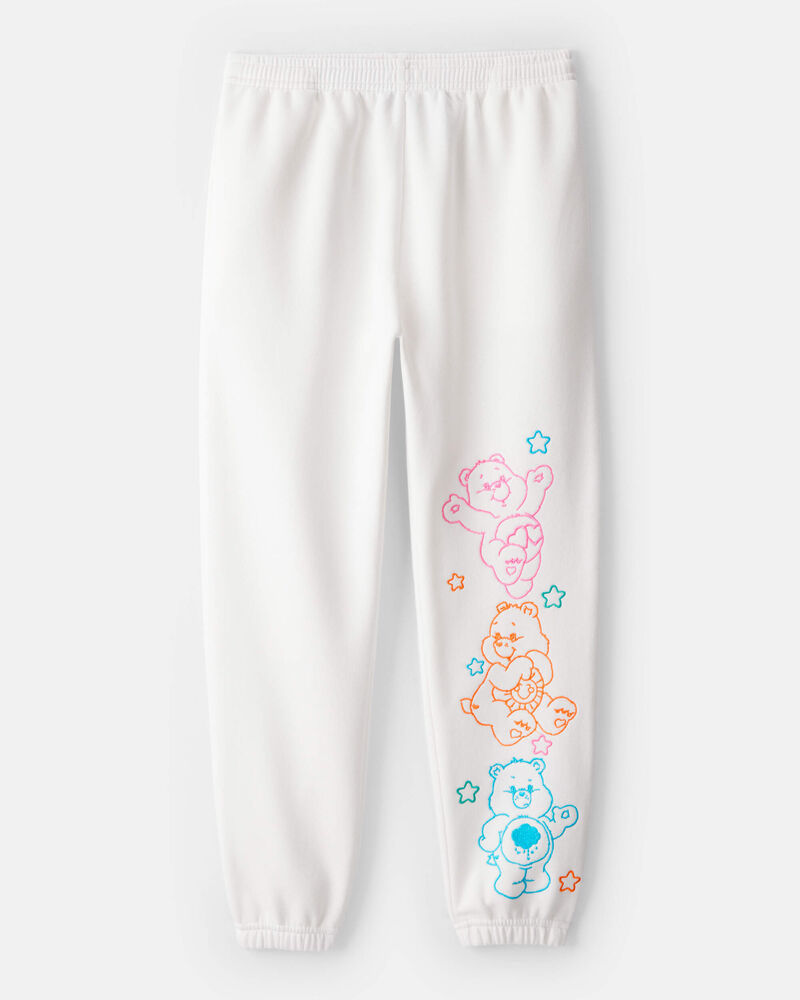 Girls 2-Piece Care Bears Pullover Hoodie & Active Pants Set - White, image 6 of 9 slides