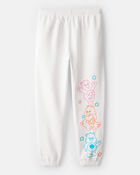 Girls 2-Piece Care Bears Pullover Hoodie & Active Pants Set - White, image 6 of 9 slides