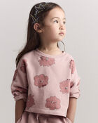 Toddler Girl Squish Long-Sleeve Pullover - Light Pink, image 1 of 7 slides