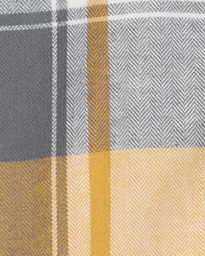 Baby Plaid Herringbone Button-Down Shirt , image 2 of 3 slides