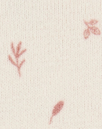 Baby Girl Floral Cotton Blend Dress - Khaki, 