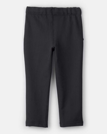 Toddler Boy Pull-On French Terry Pants - Black, 