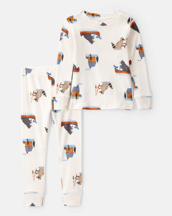 Toddler 2-Piece Woodland Creatures 100% Snug Fit Cotton Pajamas, 