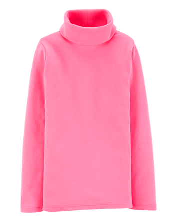 Toddler Girl Long-Sleeve Turtleneck - Pink, 