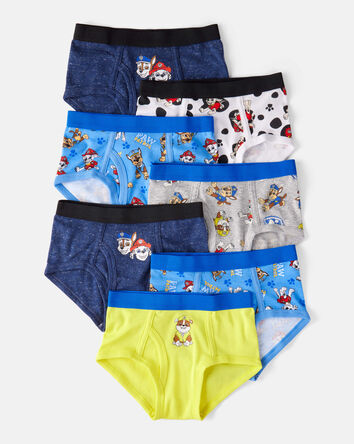 Toddler Boy 7-Pack PAW Patrol&reg; Brief Underwear - Blue/Navy/White/Yellow, 