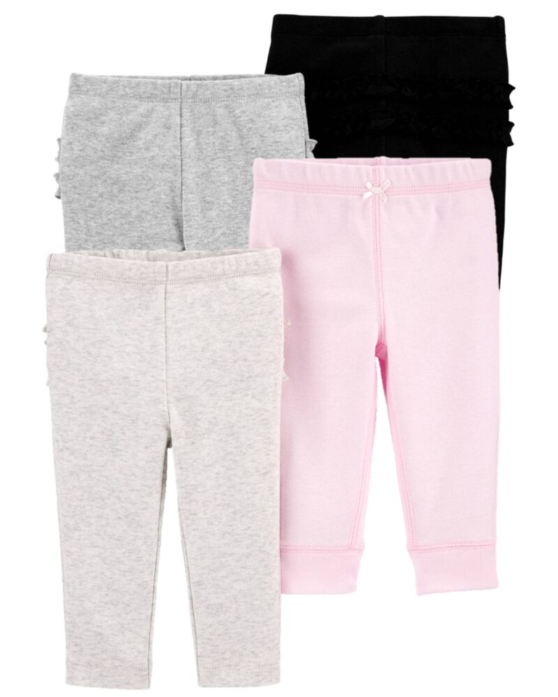 Baby 4-Pack Ruffle-Detail Cotton Pants
, image 1 of 9 slides