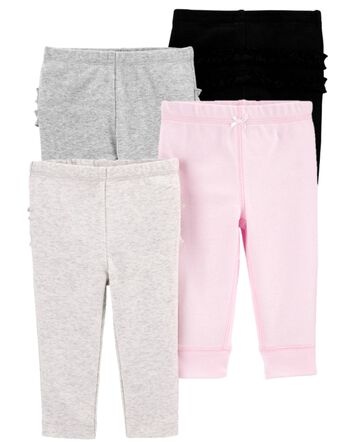 Baby 4-Pack Ruffle-Detail Cott...