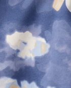 Girls 2-Piece DayDream Fleece Floral Hoodie & Joggers Set - Blue, image 3 of 6 slides