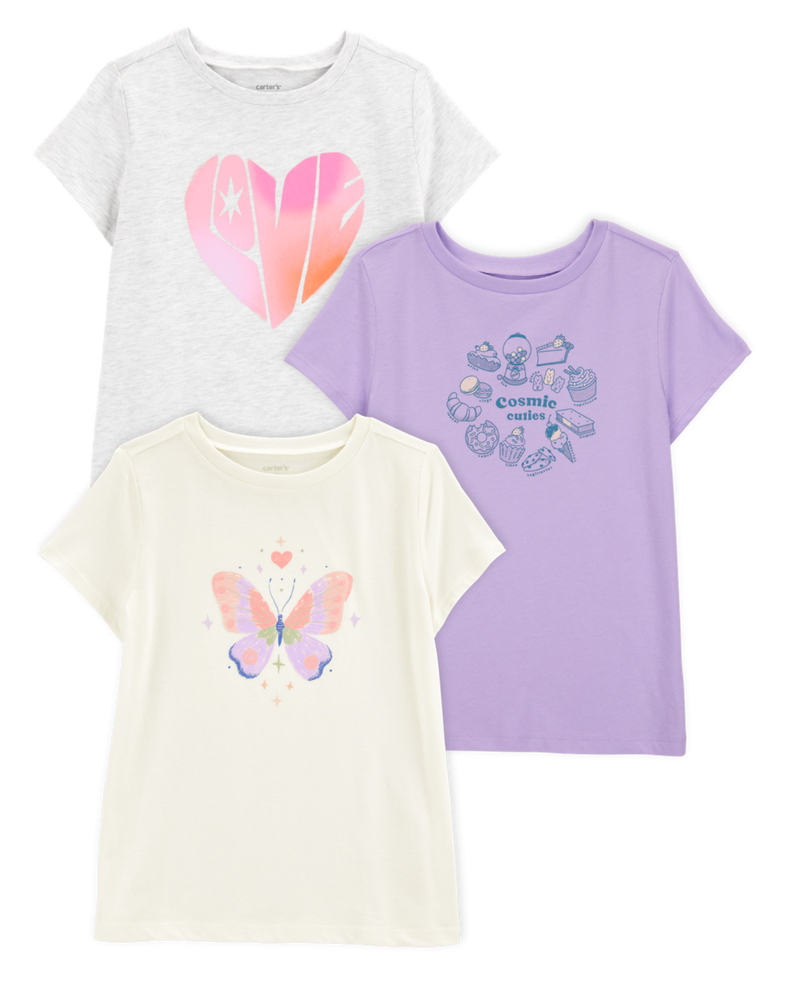 Kid 3-Pack Graphic Tees, image 1 of 7 slides