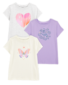 Kid 3-Pack Graphic Tees, image 1 of 7 slides