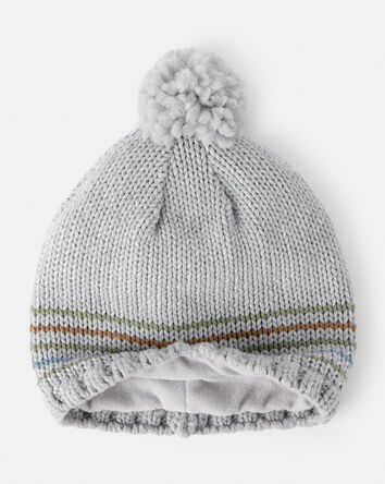 Toddler Boy Winter Hat - Grey, 