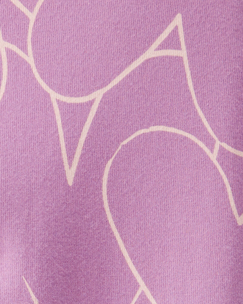 Toddler Girl Cotton Heart Stretch Leggings - Purple, image 5 of 6 slides