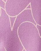Toddler Girl Cotton Heart Stretch Leggings - Purple, image 5 of 6 slides