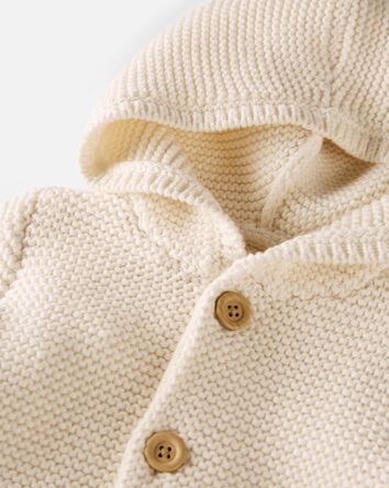 Baby Organic Signature Stitch Cardigan, 