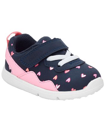  Every Step&reg; First Walker Heart Athletic Sneakers - Navy, 