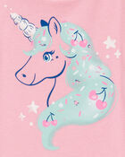 Toddler Girl Unicorn Short-Sleeve Graphic Tee - Pink, image 2 of 3 slides