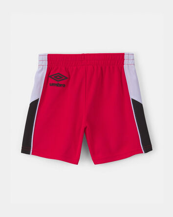Toddler Umbro Canada Mesh Soccer Shorts - Red/White/Black, 