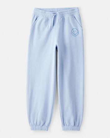 Girls French Terry Joggers - Blue, 