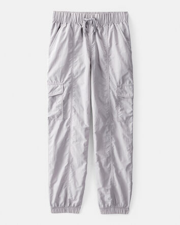 Girls Woven Joggers - Gray, 