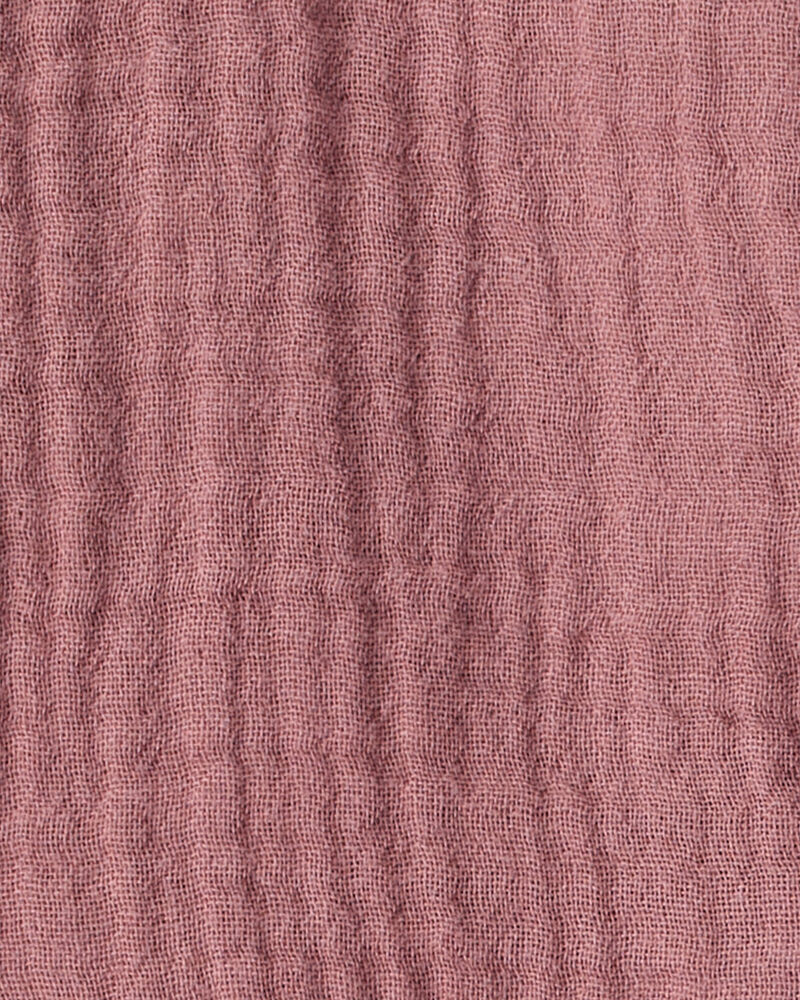 Baby Girl 3-Piece Acorn Print Short-Sleeve Dress Set - Pink, image 4 of 6 slides