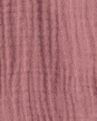 Baby Girl 3-Piece Acorn Print Short-Sleeve Dress Set - Pink, image 4 of 6 slides