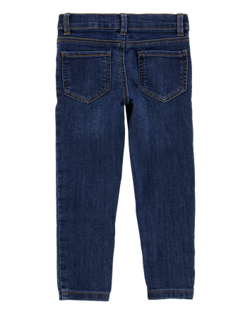 Toddler Dark Blue Wash Super Skinny-Leg Jeans, 