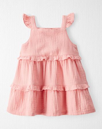 Baby Organic Cotton Gauze Dress, 