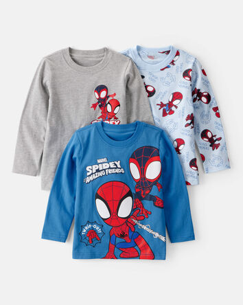 Toddler Boy 3-Pack &copy;Marvel Spider-Man Long-Sleeve Tees, 