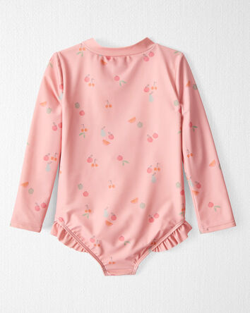 Toddler Girl Recycled Ruffle Swimsuit, 
