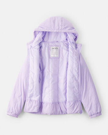 Girls Long-Sleeve Midweight Jacket - Purple, 