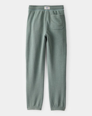 Boys Fleece Drawstring Joggers - Green, 