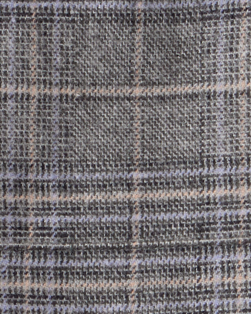 Baby Girl 2-Piece Plaid Long-Sleeve Dress Set, image 4 of 6 slides