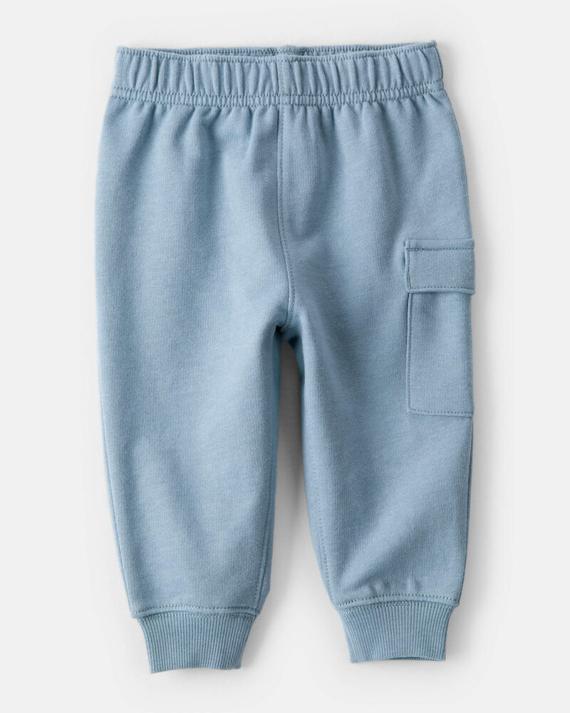 Baby Boy 2-Piece DayDream Fleece Mountain Pullover & Pant Set - Blue, image 2 of 7 slides