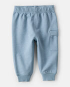 Baby Boy 2-Piece DayDream Fleece Mountain Pullover & Pant Set - Blue, image 2 of 7 slides