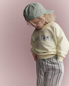 Toddler 'Going On Holiday' Dolman-Sleeve Sweatshirt - Yellow, image 5 of 6 slides