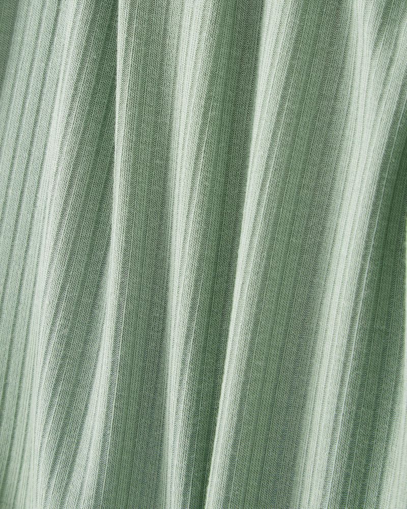 Toddler Solid PurelySoft 2-Piece Pajamas - Green, image 2 of 5 slides