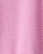 Baby Girl Fleece Loose Fit 1-Piece Pajamas-Pink, image 3 of 4 slides