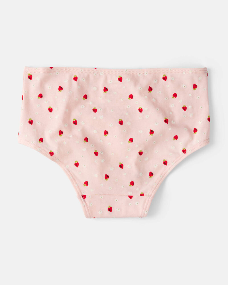 Kid 10-Pack Strawberry Brief Stretch Cotton Undies, image 2 of 3 slides